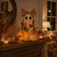 🎃✨Beleuchteter Vintage Patchwork-Geist – Halloween Deko mit warmem Licht, Batteriebetrieb, Farmhouse-Stil