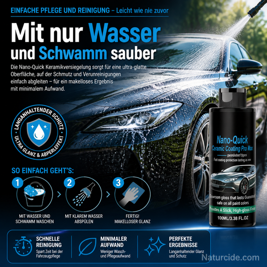 🎁50% Rabatt🔥Hochglänzendes Nano-Keramik-Beschichtungsspray, wasserabweisend & kratzfest