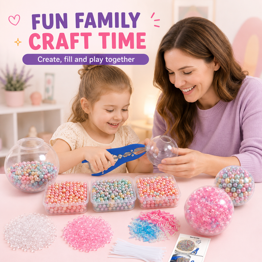 🔥SUPER-ANGEBOT: 50 % RABATT 🎁 ✨ DIY-Set zum Selbermachen von Stressbällen – inkl. 6 Füllungen, 10 transparenten, weichen Hüllen & Dehnwerkzeug – ideal zum Stressabbau für Erwachsene – Squishy-Bastelset
