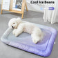 Kühlmatte für Hunde und Katzen – “Ice Silk” Sommer-Kühlbettdecke in Farbverläufen, atmungsaktives, weiches Schlafkissen für Innenböden, Sofas und Autofahrten, waschbar, in verschiedenen Größen erhältlich