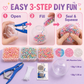 🔥SUPER-ANGEBOT: 50 % RABATT 🎁 ✨ DIY-Set zum Selbermachen von Stressbällen – inkl. 6 Füllungen, 10 transparenten, weichen Hüllen & Dehnwerkzeug – ideal zum Stressabbau für Erwachsene – Squishy-Bastelset