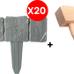 ⏰LIMITIERTES ANGEBOT: 50% RABATT! 🌿 Gartenzaun aus Kunststein – Wetterfest, Langlebig & Einfach zu Installieren 🏡