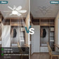 ⏳ Nur noch heute: 49 % Rabatt 🔥 40-W-LED-Deckenventilator mit Licht – 20,5 Zoll, extrem leise, inkl. Fernbedienung 🎯 | E27-Fassung + kostenloser B22-Adapter 🔌 | Ideal für Schlafzimmer 😴, Küche 👩‍🍳 & Garage 🛠️ – Bereit für UK! 🇬🇧
