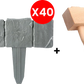 ⏰LIMITIERTES ANGEBOT: 50% RABATT! 🌿 Gartenzaun aus Kunststein – Wetterfest, Langlebig & Einfach zu Installieren 🏡