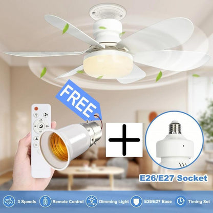 ⏳ Nur noch heute: 49 % Rabatt 🔥 40-W-LED-Deckenventilator mit Licht – 20,5 Zoll, extrem leise, inkl. Fernbedienung 🎯 | E27-Fassung + kostenloser B22-Adapter 🔌 | Ideal für Schlafzimmer 😴, Küche 👩‍🍳 & Garage 🛠️ – Bereit für UK! 🇬🇧