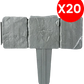 ⏰LIMITIERTES ANGEBOT: 50% RABATT! 🌿 Gartenzaun aus Kunststein – Wetterfest, Langlebig & Einfach zu Installieren 🏡