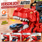 🦖 Der Dinosaurier, der Autos frisst! Transporter, Rennstrecke & Spielzeug in einem