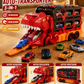 🦖 Der Dinosaurier, der Autos frisst! Transporter, Rennstrecke & Spielzeug in einem