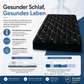 🛌Matratze mit Bambusfaserfutter🌱 | 100 % natürlich | Weich💤, atmungsaktiv und feuchtigkeitsregulierend für optimalen Schlafkomfort, hypoallergen, nachhaltig und umweltfreundlich ♻️ | Geeignet für warme Nächte und empfindliche Haut | JETZT 50 % RABATT!👉