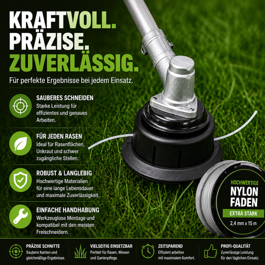 🌿 🔧 Aluminium-Trimmerkopf für Rasentrimmer & Freischneider – Universelle Passform, Robuste Konstruktion & Ideal Für Effizientes Mähen Und Unkrautentfernung 🏡