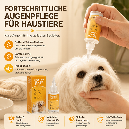🔥Gentle Pet Augenfleckenentferner-Essenz – Pflegende Tropfen
