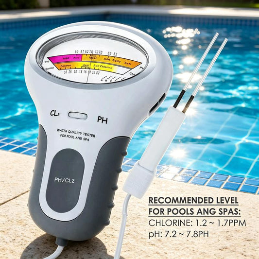 🔬💧 pH- und Chlormessgerät für Schwimmbäder – 49 % Rabatt! Präzise Messung von pH-Wert und Chlorgehalt in Ihrem Schwimmbad – einfach, schnell und zuverlässig. 🔥🏊