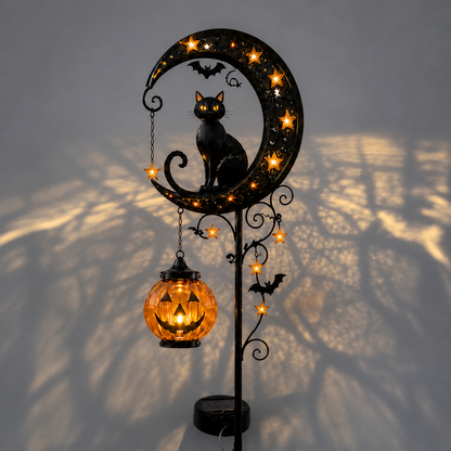 🎃 Halloween-Early-Bird-Aktion | Gartenstecker-Leuchte “Pumpkin Moon“