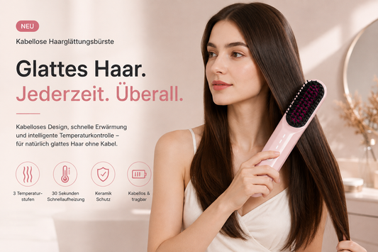 Kabellose Haarglättungsbürste
