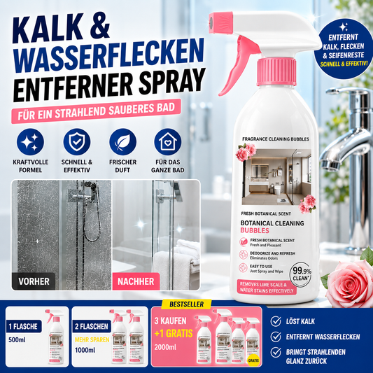 🚿 Verwandeln Sie Ihr Bad in wenigen Minuten,Gegen Kalk, Wasserflecken und hartnäckige Ablagerungen