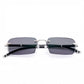 Rahmenlose, ultraleichte Lesebrille mit Diamantschliff