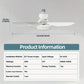 ⏳ Nur noch heute: 49 % Rabatt 🔥 40-W-LED-Deckenventilator mit Licht – 20,5 Zoll, extrem leise, inkl. Fernbedienung 🎯 | E27-Fassung + kostenloser B22-Adapter 🔌 | Ideal für Schlafzimmer 😴, Küche 👩‍🍳 & Garage 🛠️ – Bereit für UK! 🇬🇧