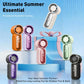 🌀Nur 18.99€ diesen Sommer!!!💨Mini-Handventilator mit LED-Anzeige –👍5-stufiger Turbo-Ventilator im Taschenformat.✨Über USB aufladbar, schnelle Kühlung für Reisen und beim Schminken. Das perfekte Geschenk.  Tragbare Kühlung