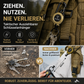 🔥🎁 1+1 GRATIS!! 🥳🏆3-in-1-Multifunktions-Schlüsselanhänger mit einziehbarem Zugseil, robuster Stahlseilschnalle und praktischem Werkzeug für Outdoor-Sportarten💪🧗