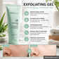 Kräuter-Exfoliating Gel mit Chlorella & Kollagen – Aufhellendes Peeling für glatte, reine Haut
