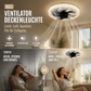 📢📢 50 % RABATT!! 🥳 KOSTENLOSER VERSAND 💞💨 2-in-1-Lautloser, verstellbarer Ventilator mit Fernbedienung und Licht fürs Schlafzimmer