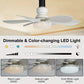 ⏳ Nur noch heute: 49 % Rabatt 🔥 40-W-LED-Deckenventilator mit Licht – 20,5 Zoll, extrem leise, inkl. Fernbedienung 🎯 | E27-Fassung + kostenloser B22-Adapter 🔌 | Ideal für Schlafzimmer 😴, Küche 👩‍🍳 & Garage 🛠️ – Bereit für UK! 🇬🇧