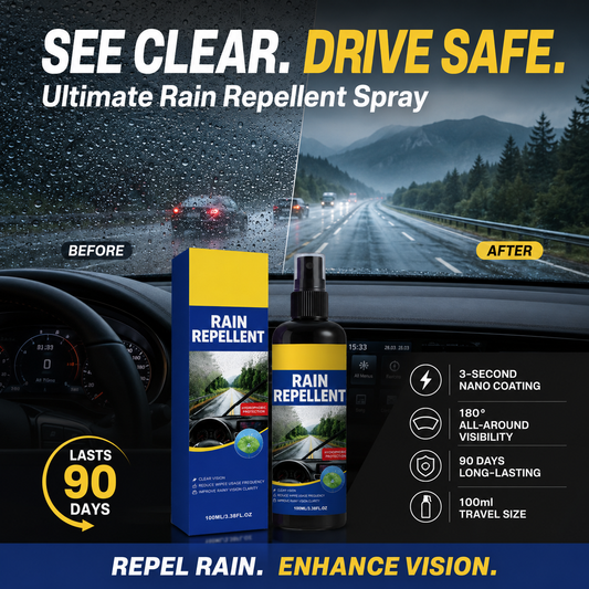 🚗Kristallklares Windschutzscheiben-Regenabweisungsspray