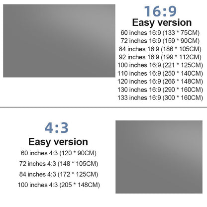 📢📢49 % Rabatt!! ⏰Tragbarer 4K-Projektor mit lichtundurchlässiger Faltleinwand
