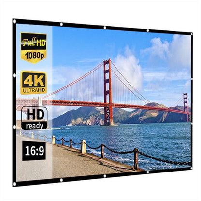 ❄️Sommerfrische 49 % Rabatt!📺120 Zoll faltbare Projektions-Leinwand – matte Anti-Licht-Oberfläche für Heimkino-Feeling
