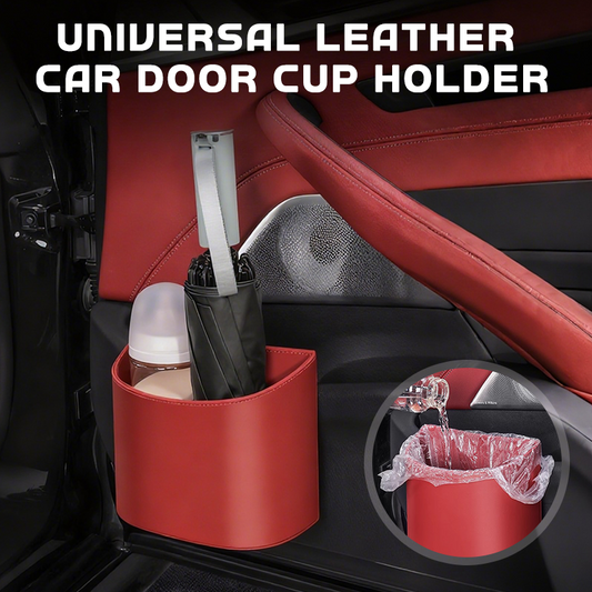 🥳 SONDERANGEBOT 2026 – über 50.000 mal verkauft! 🚗🧺 40 % Rabatt auf den Leder-Getränkehalter für die Autotür. ✅ Große Öffnung für Getränke & Handy 🔒 Sicherer Halt durch Clip-Befestigung 🛡️ Strapazierfähiges PU-Leder in eleganter Optik