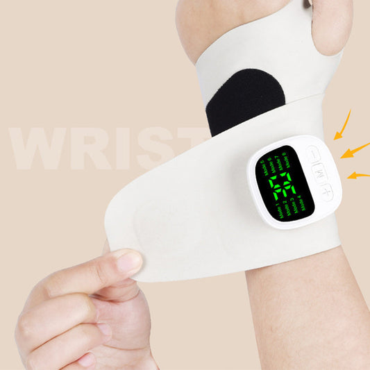 📢📢50 % Rabatt!! 🔥🎁 🎯 Praktisches Handgelenk-Massagegerät | Leicht tragbar, atmungsaktiv, 8 Massageprogramme – Löst Handgelenkschmerzen zu Hause & Büro