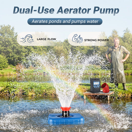 ⏰2-in-1-Teichbelüfter und -Pumpe