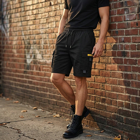 🌞Frühlingserwachen: 50% Rabatt!✨Herren Lässige Cargo-Shorts mit Kordelzug – Praktische Multifunktionstaschen, Verstärkte Nähte & Lockere Passform