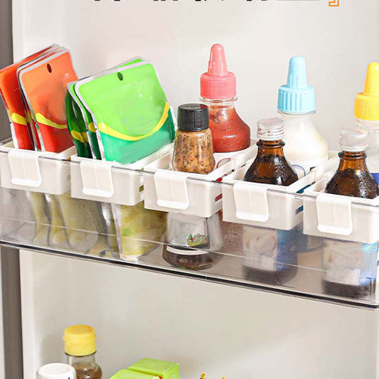🔥🎁 2+1 GRATIS!! ✨Verstellbarer Kühlschrank-Organizer-Trennsteg – Flexibel anpassbar, Anti-Rutsch & platzsparend