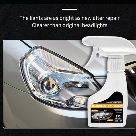 💡✨ Scheinwerfer-Restaurierungsspray – Entfernt Vergilbung & Trübung 🚗