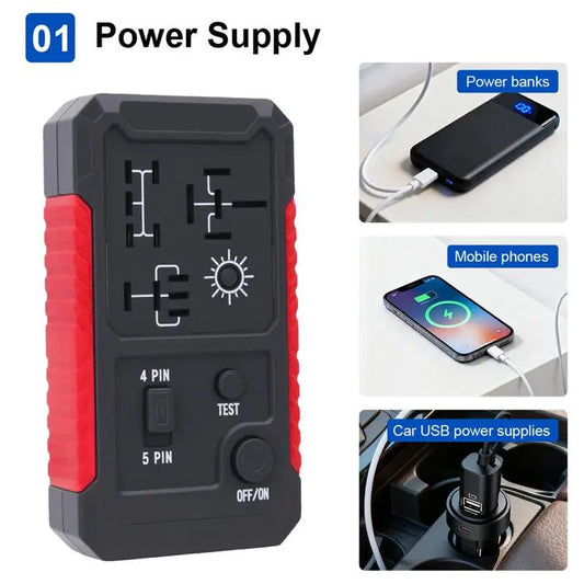 USB-C-Relaisprüfgerät für Kfz-Relais (4- und 5-polig)