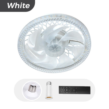 📢📢 50 % RABATT!! 🥳 KOSTENLOSER VERSAND 💞💨 2-in-1-Lautloser, verstellbarer Ventilator mit Fernbedienung und Licht fürs Schlafzimmer