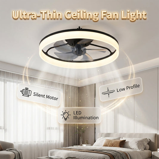 💨💡 49% RABATT! Moderner leiser Deckenventilator mit LED-Beleuchtung – 3 Geschwindigkeiten, Fernbedienung & energieeffizient – Perfekt für Schlaf- & Wohnzimmer ✨