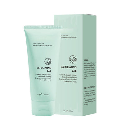 Kräuter-Exfoliating Gel mit Chlorella & Kollagen – Aufhellendes Peeling für glatte, reine Haut