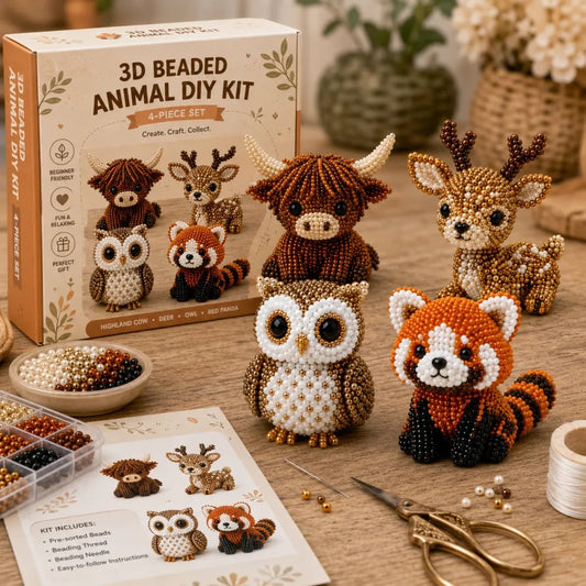 🏆Zeitlich begrenztes Angebot: 49 % Rabatt🧵✨Kleines 3D-Perlen-Tierbastelset