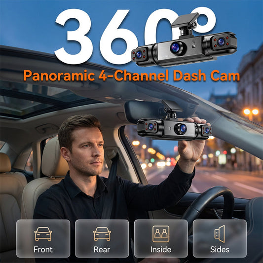 🔥50 % Rabatt 🚘🎥360°-Dashcam mit 1080P HD-Aufnahme – lückenlose Überwachung für Ihr Fahrzeug