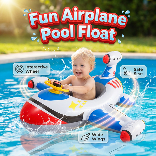Aufblasbares Flugzeug-Pool-Schwimmtier für Kinder