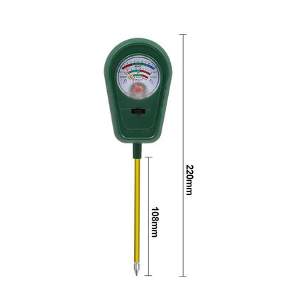 3-in-1-Bodenanalysator mit Zeigeranzeige