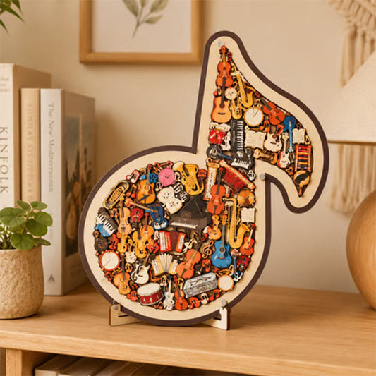 📢📢48 % Rabatt!!🥳💞 50K+ VERKAUFT! ⚡🧩Holzpuzzle in Form einer Musiknote