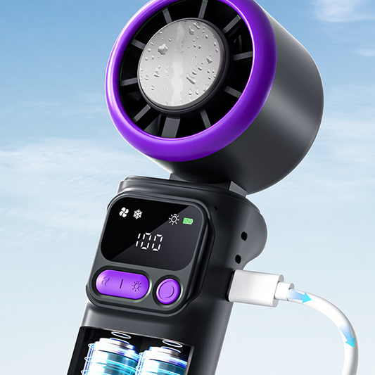 Tragbarer Kühlventilator mit Kühlplatte