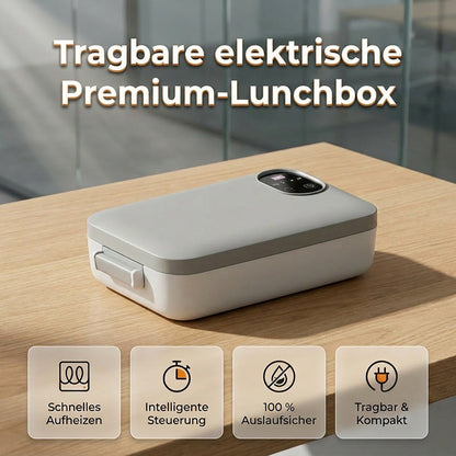 🍱🔥 49% RABATT – JETZT HALBER PREIS! Tragbare elektrische Lunchbox mit Selbstheizung – Warmes Essen überall – Perfekt für Büro, Baustelle & Reisen 🔋✨