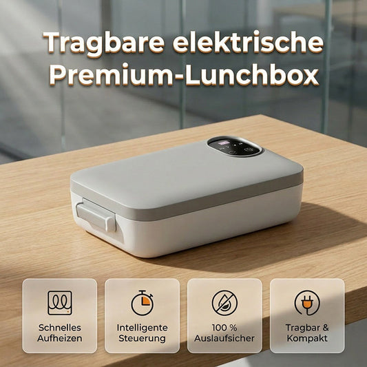 🍱🔥 49% RABATT – JETZT HALBER PREIS! Tragbare elektrische Lunchbox mit Selbstheizung – Warmes Essen überall – Perfekt für Büro, Baustelle & Reisen 🔋✨
