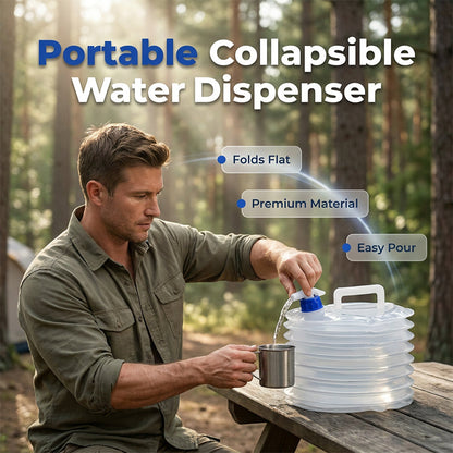 📢📢 49 % Rabatt !! ⏰ Faltbarer Wasserbehälter mit Zapfhahn
