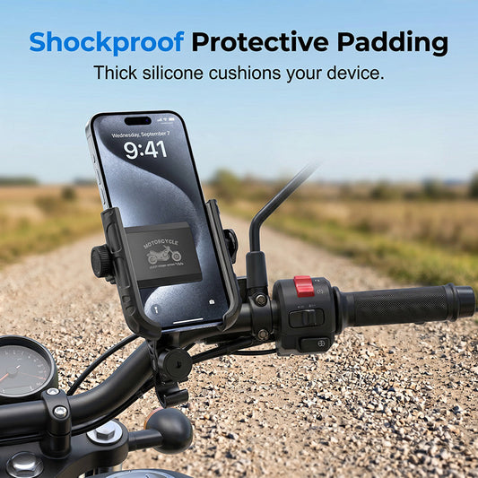 🔥 49% RABATT! 🚲 Schnellverschluss-Fahrrad-Handyhalterung – Stoßfest, 360° drehbar & universell passend – Perfekt für Navigation & Outdoor-Rides – Sicher & praktisch 🛡️✨