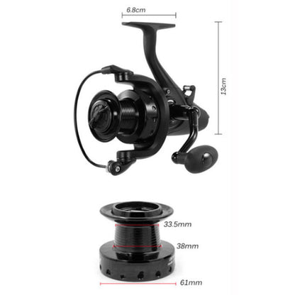 🌀🎣 43% RABATT! Baitrunner-Spinnrolle – Dual-Drag, leise, stabil, für Raubfisch & Friedfisch. 💪